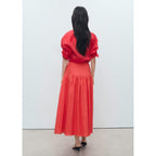 Jupe Ramie À Pinces