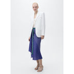Jupe Midi Rayures Ceinture