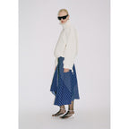 Jupe Midi Rayures Ceinture