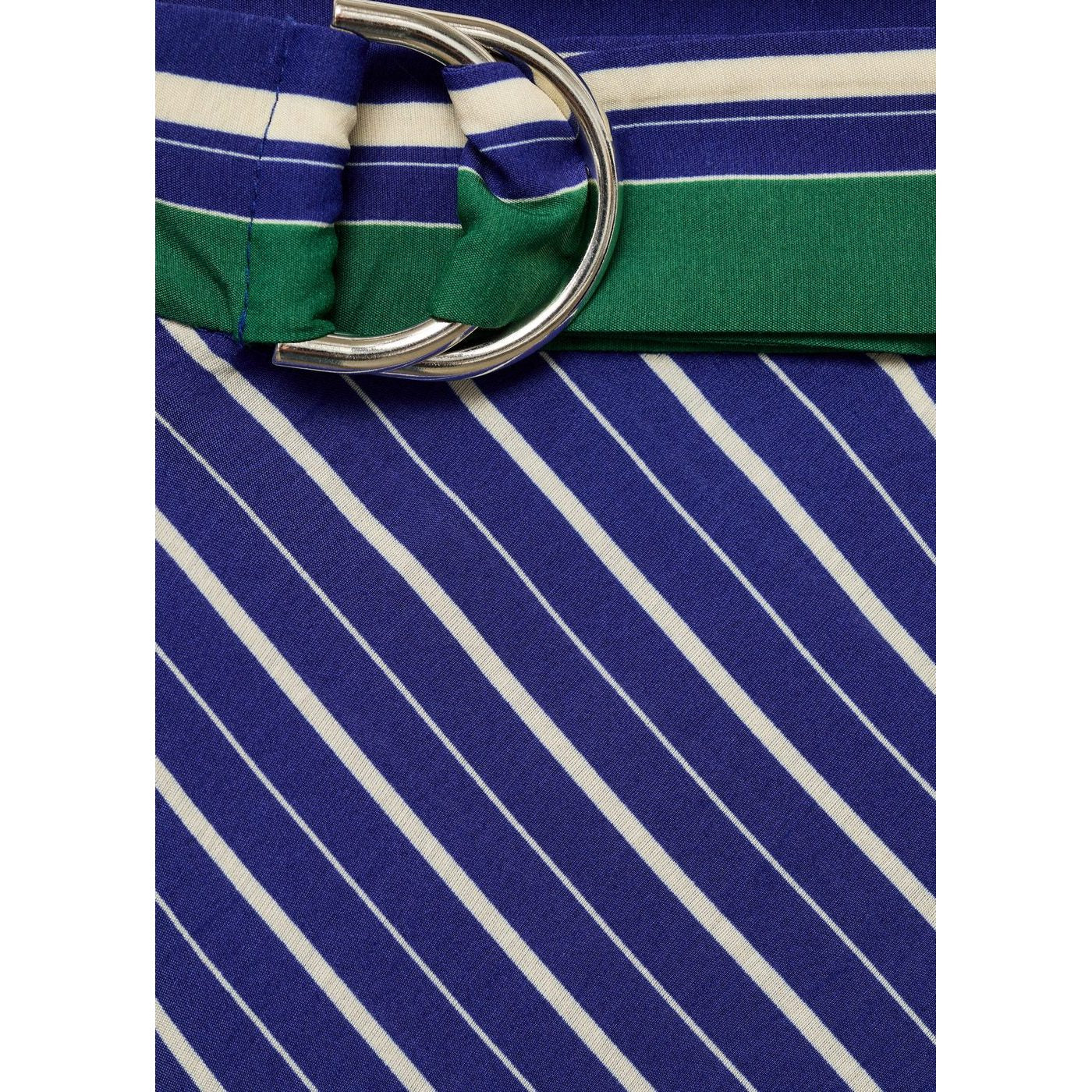 Jupe Midi Rayures Ceinture