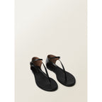Sandales À Lanières Cuir