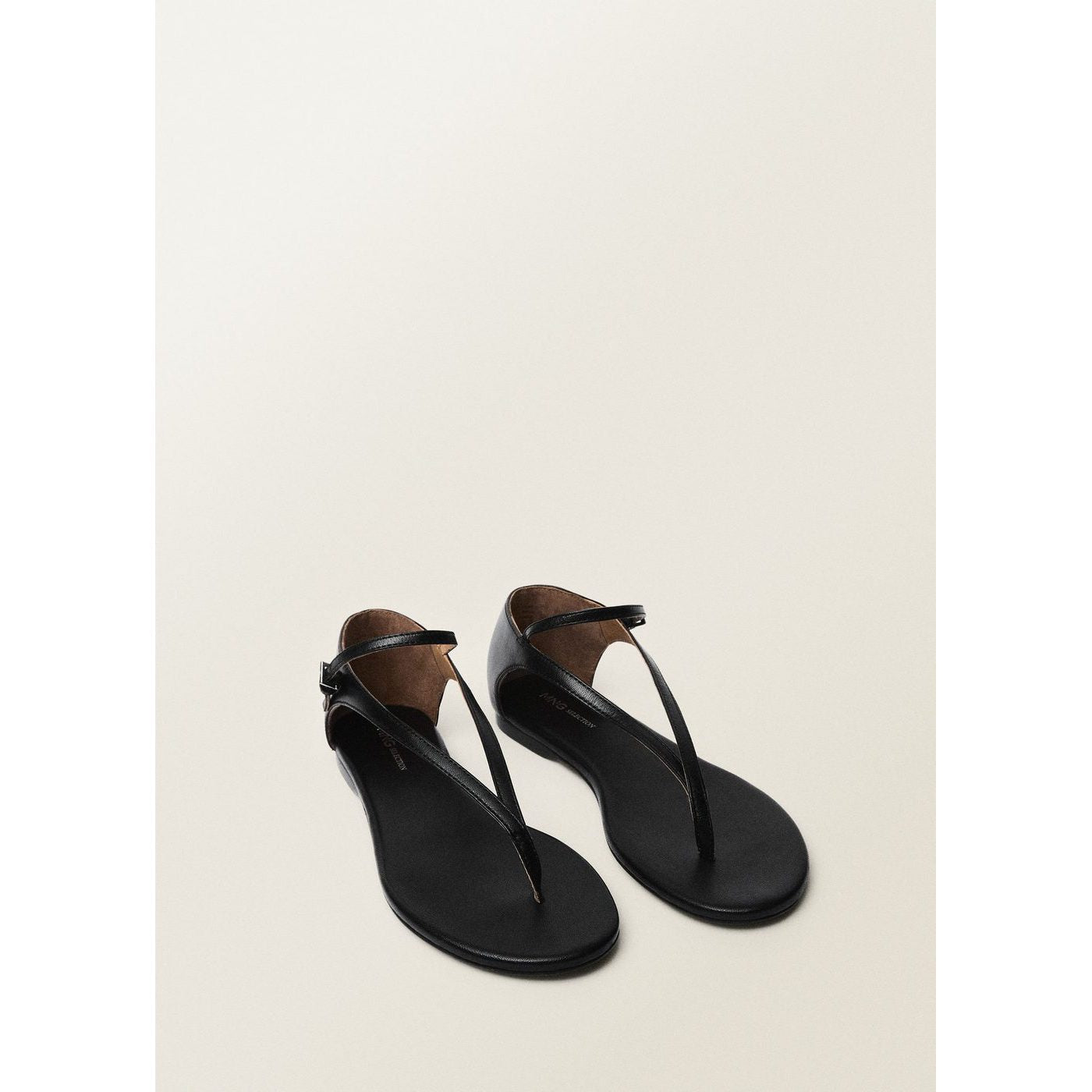 Sandales À Lanières Cuir