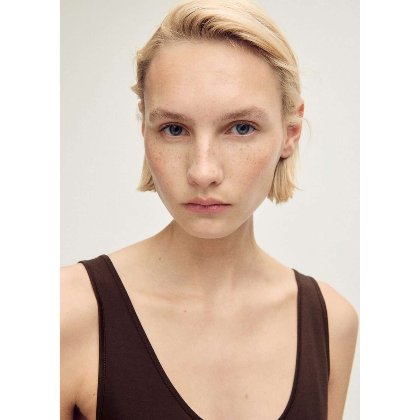 Haut Lyocell Décolleté Plongeant