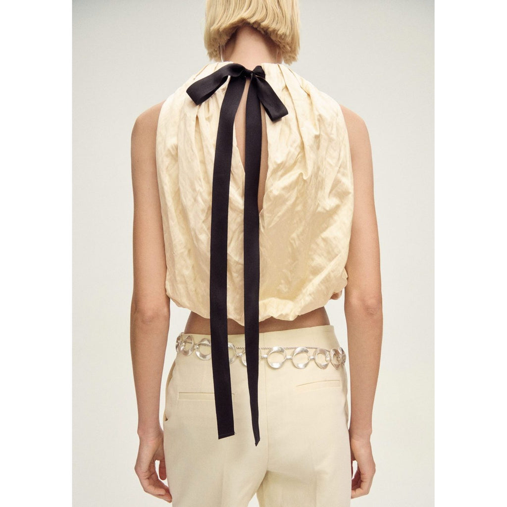 Blouse Ballon Tissu Froissé