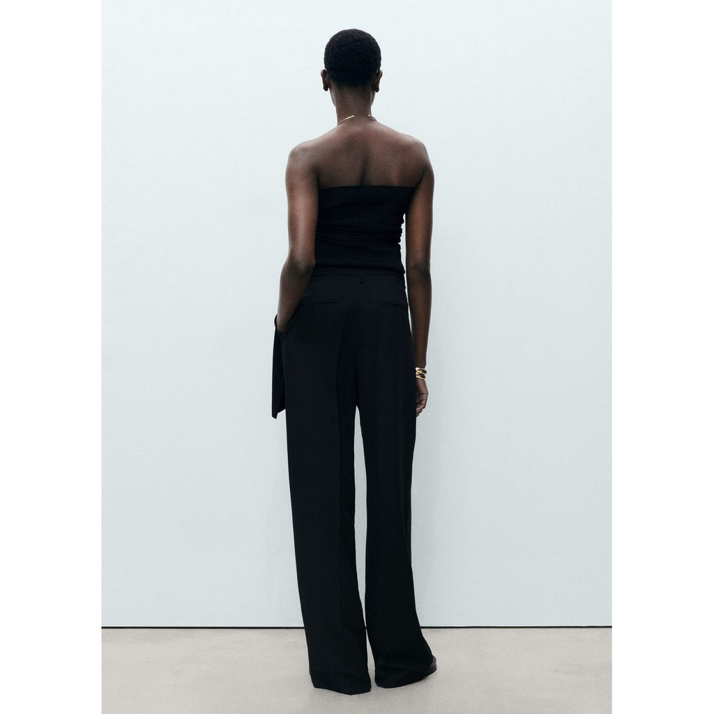 Pantalon Lyocell Droit À Pinces