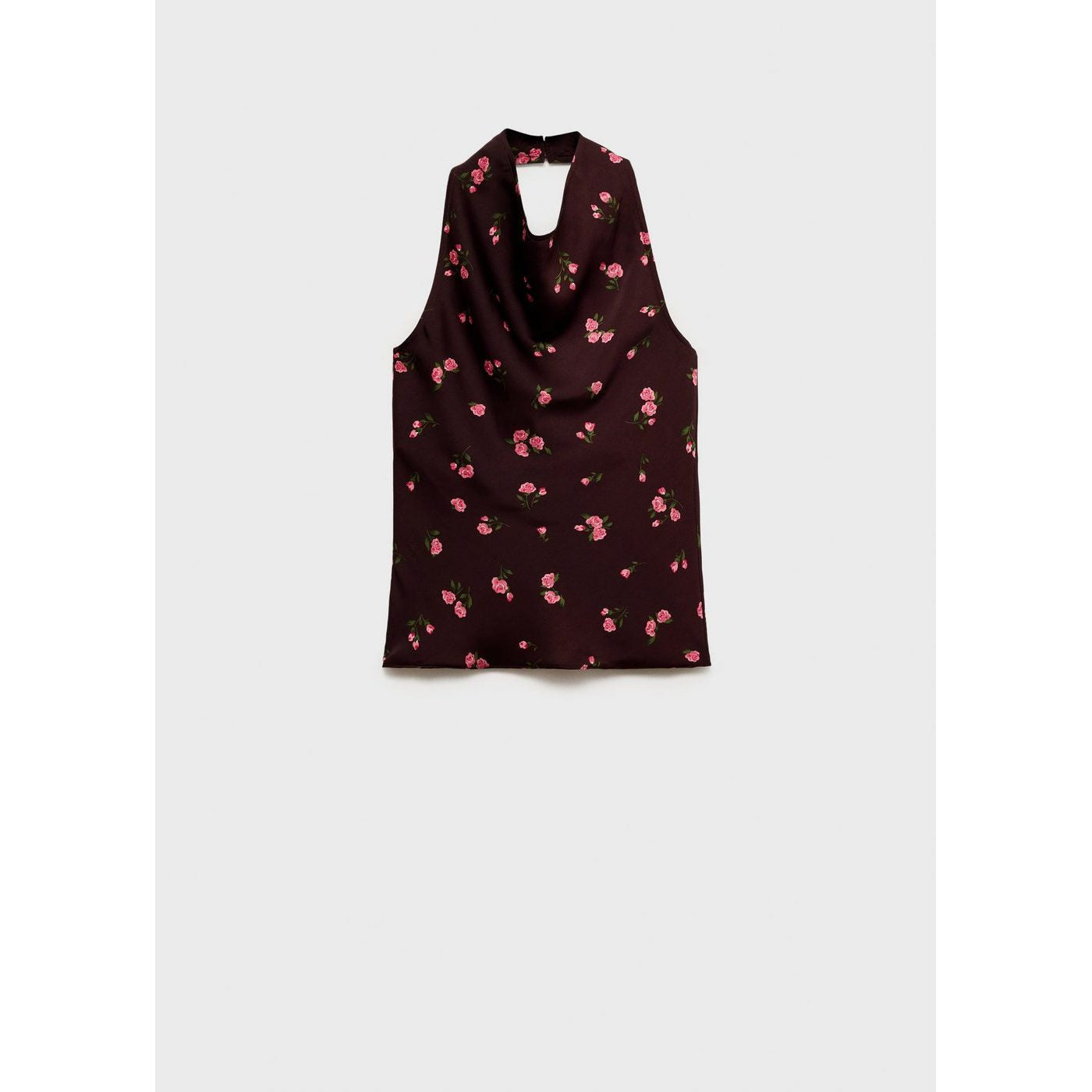 Top Drapé À Fleurs