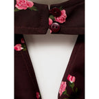 Top Drapé À Fleurs