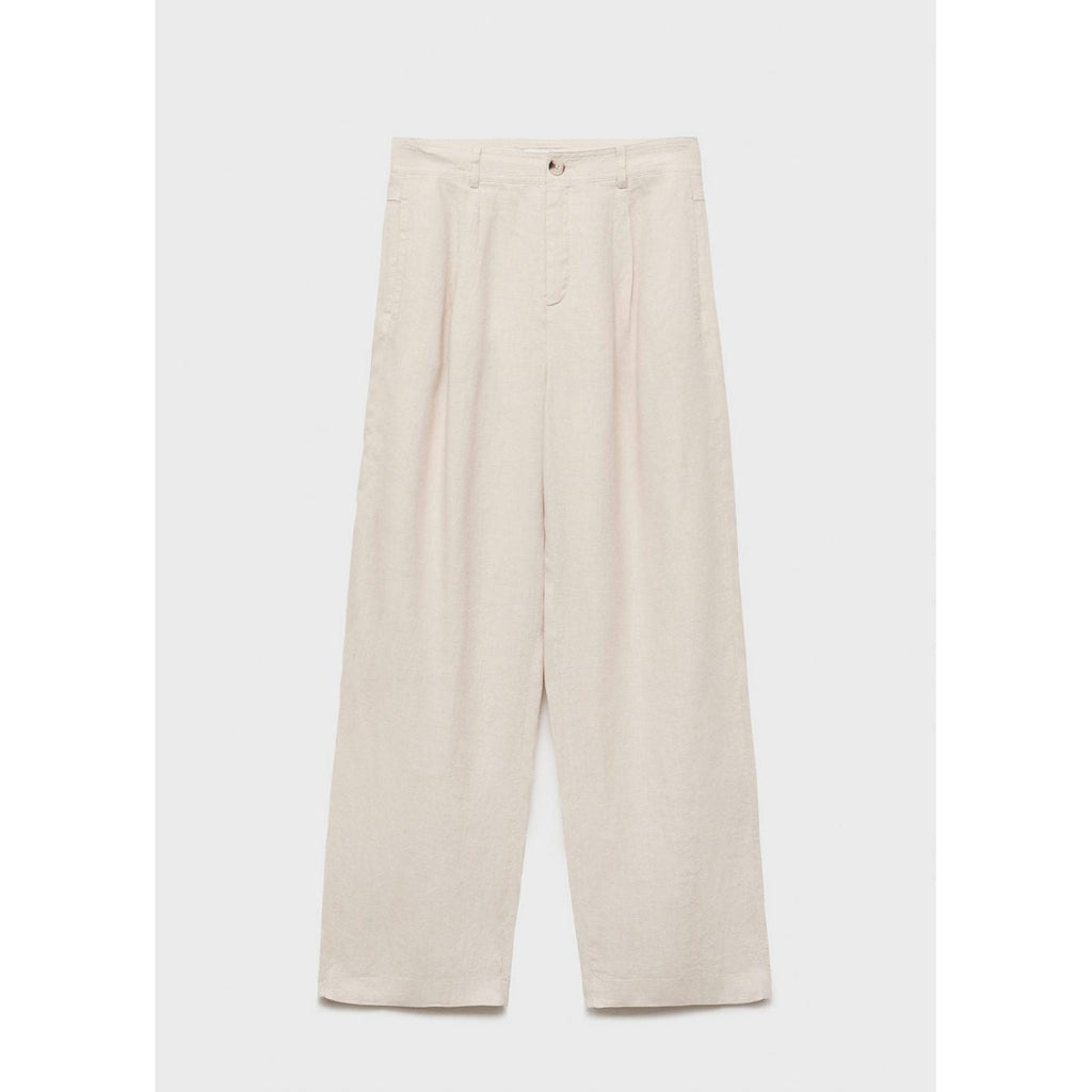 Pantalon Lin Bouton Écaille