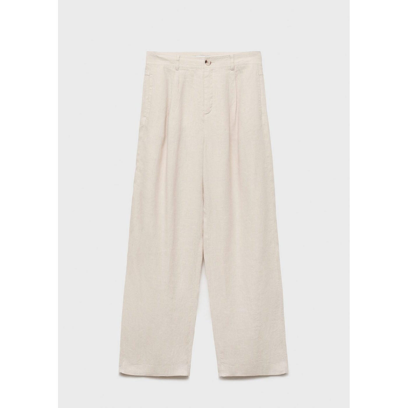 Pantalon Lin Bouton Écaille
