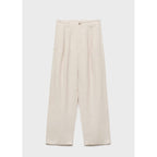 Pantalon Lin Bouton Écaille