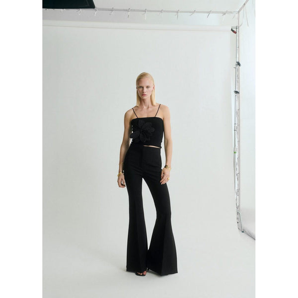 Top En Maille Bretelles Maxi Fleur