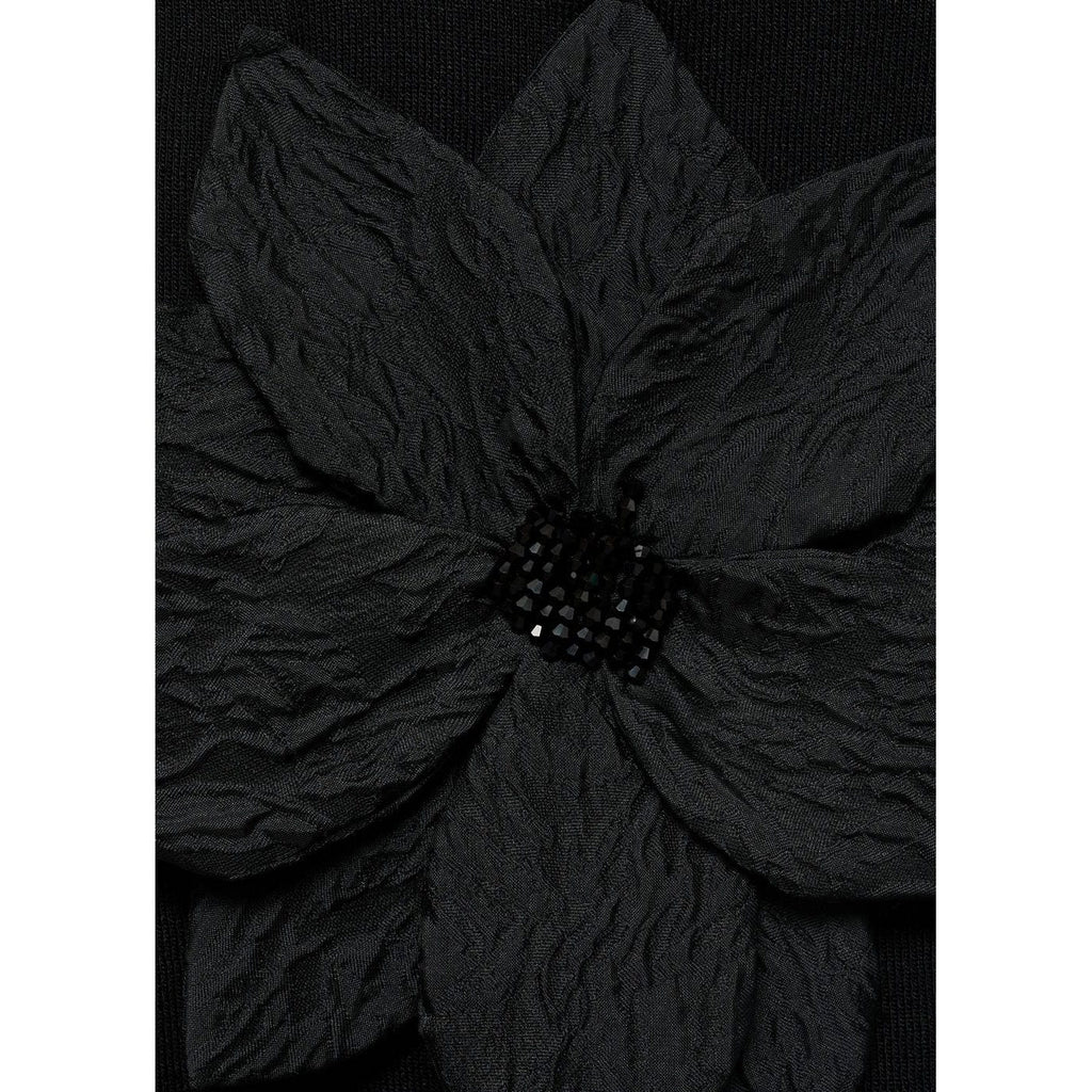 Top En Maille Bretelles Maxi Fleur