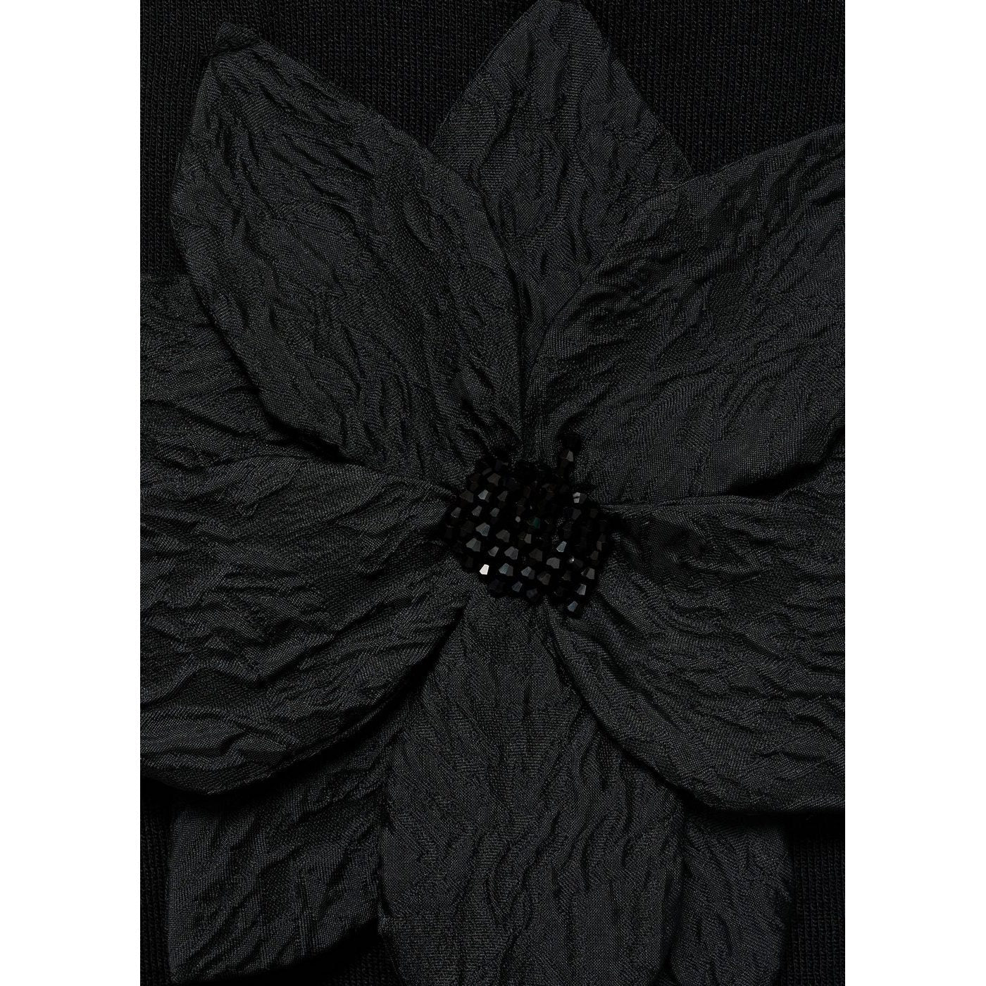 Top En Maille Bretelles Maxi Fleur