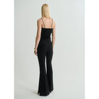 Top En Maille Bretelles Maxi Fleur
