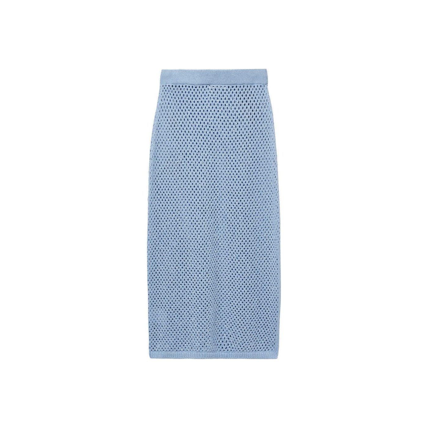 Jupe Maille Détail Strass