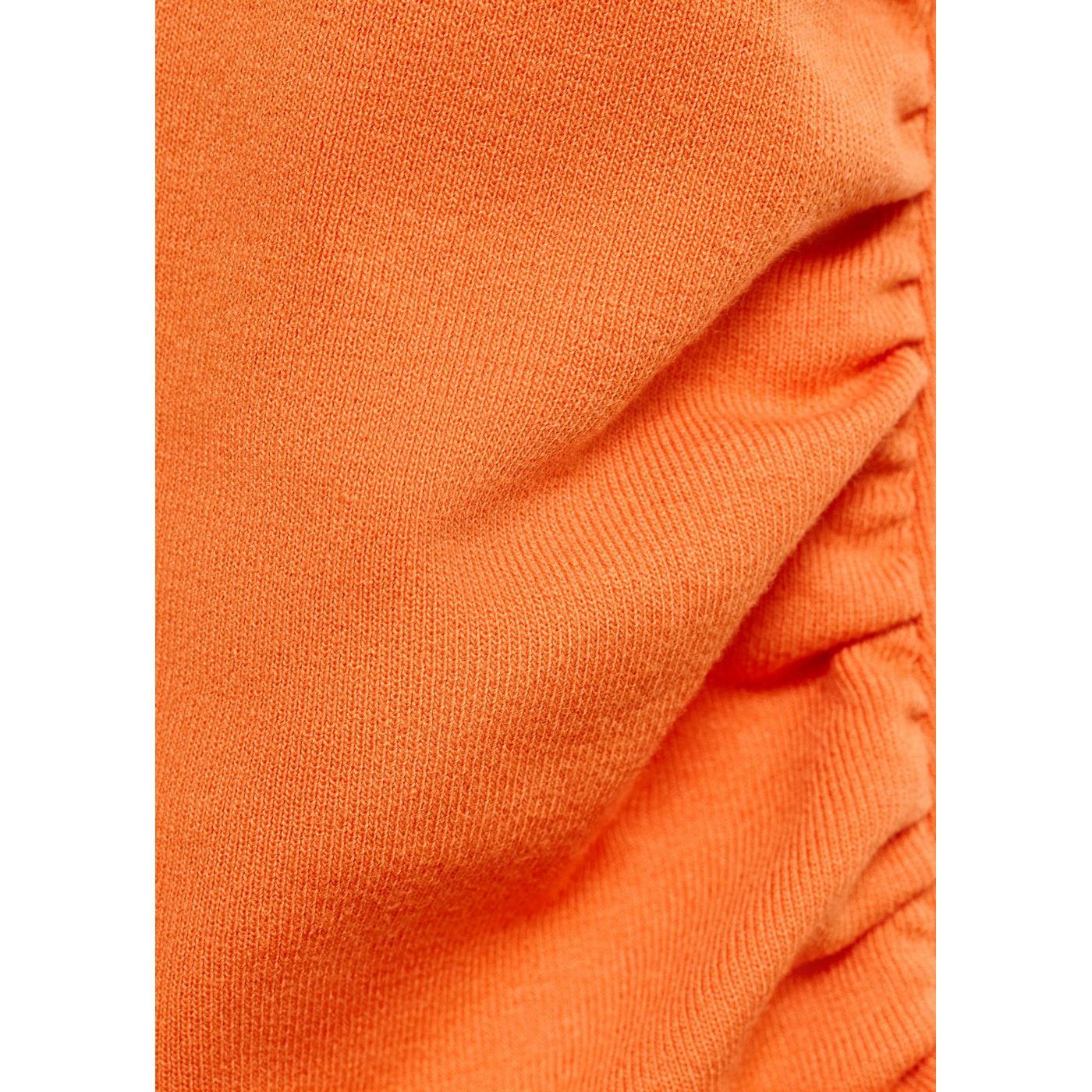 Robe Drapée À Col Montant
