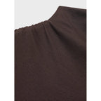 Robe Drapée À Col Montant