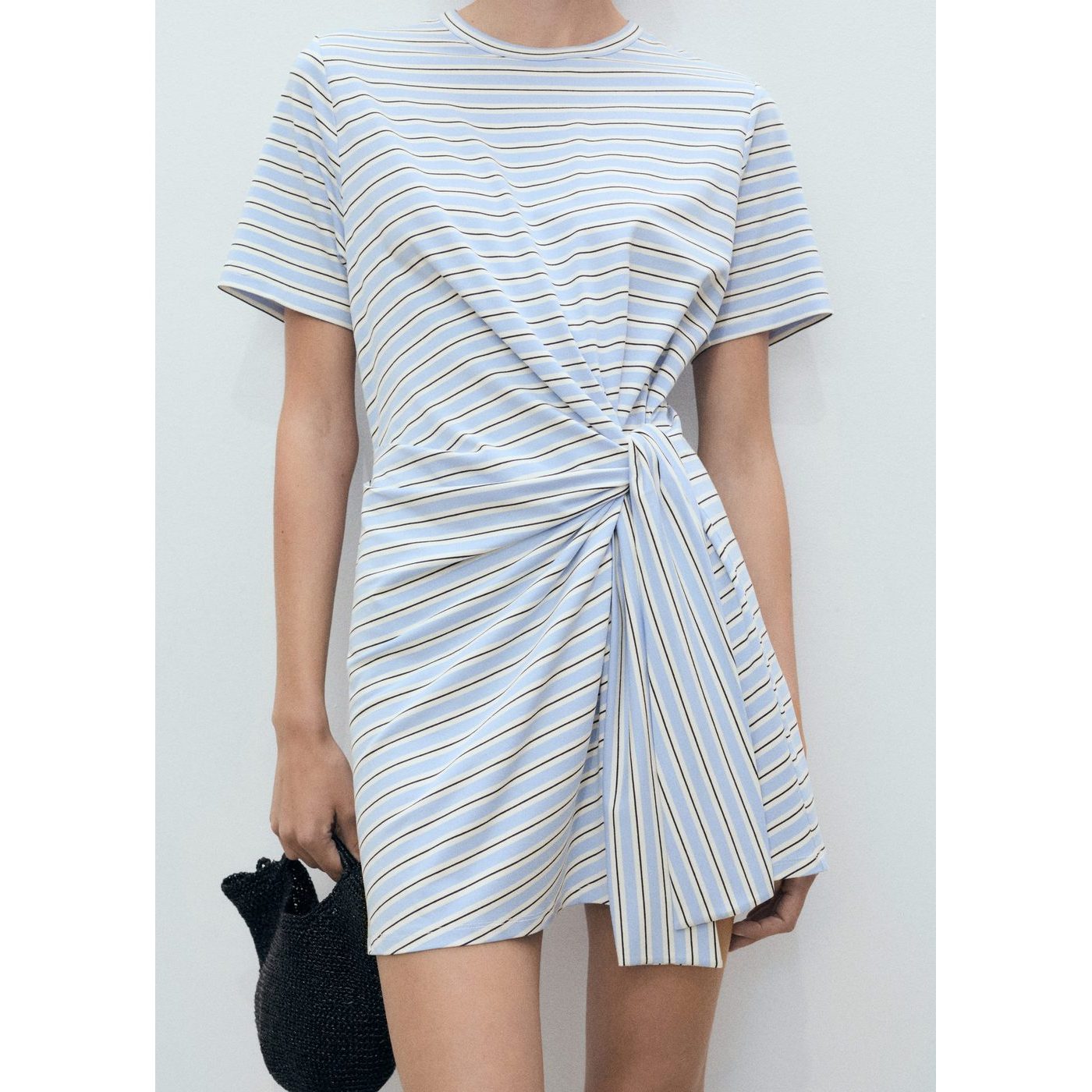 Robe Courte À Rayures