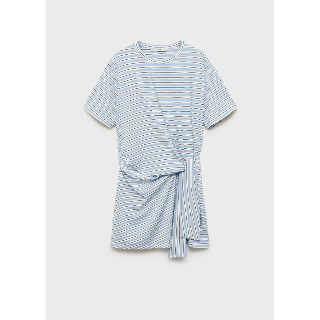 Robe Courte À Rayures