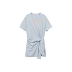 Robe Courte À Rayures