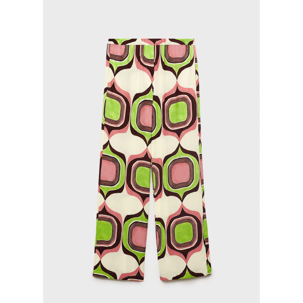 Pantalon Imprimé Géométrique