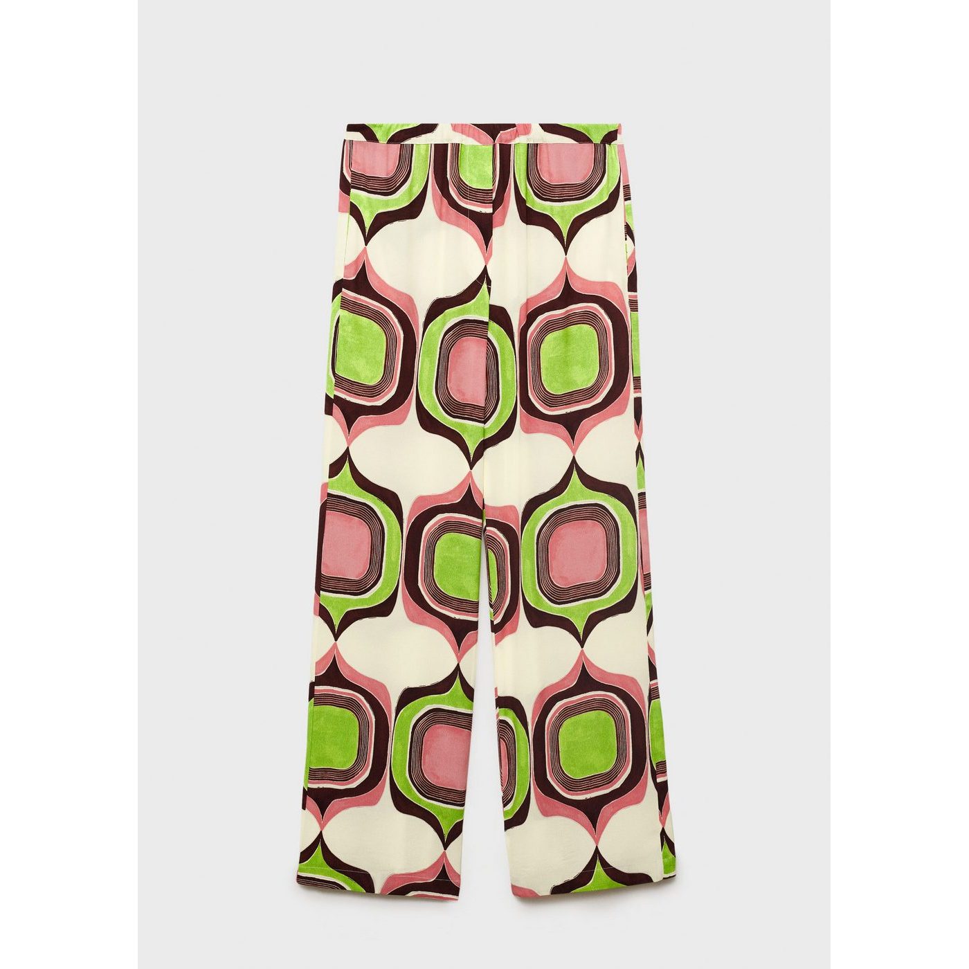 Pantalon Imprimé Géométrique
