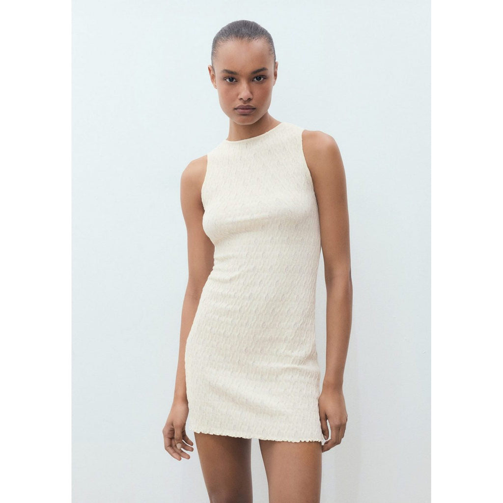 Robe Maille Texturée Ajustée