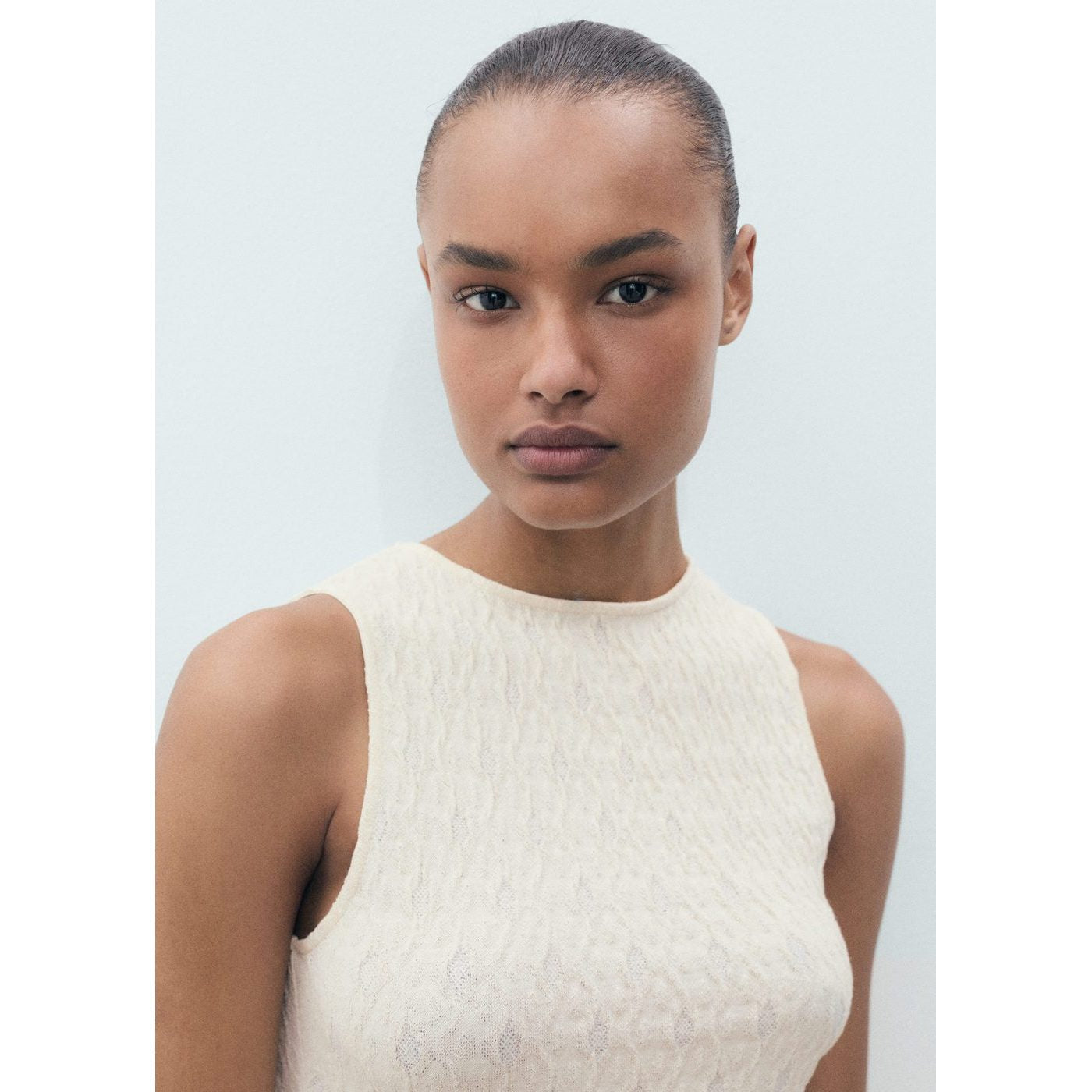 Robe Maille Texturée Ajustée