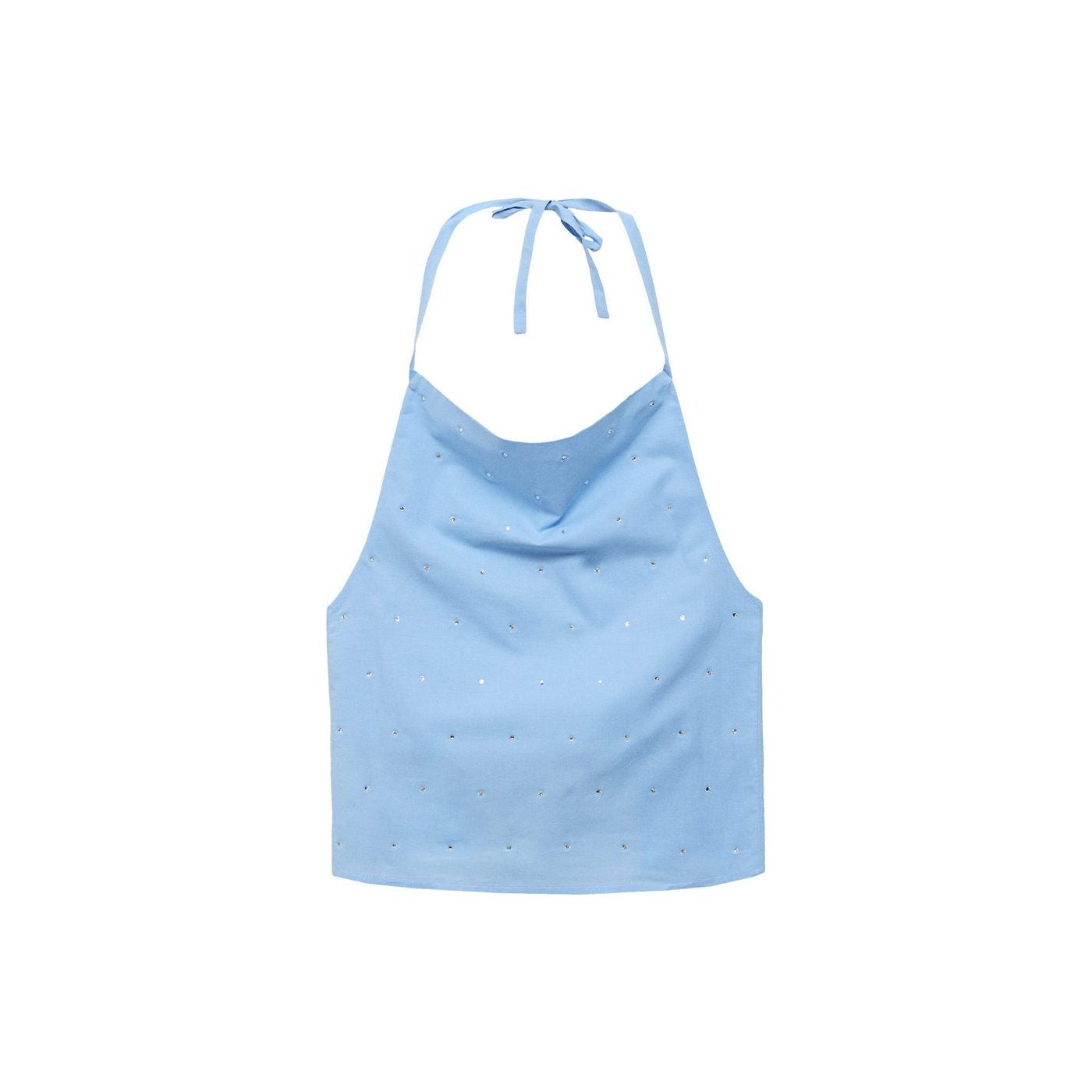 Top Emmanchures Américaines En Coton Détail Strass
