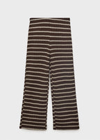 Pantalon Maille En Imprimé Géométrique