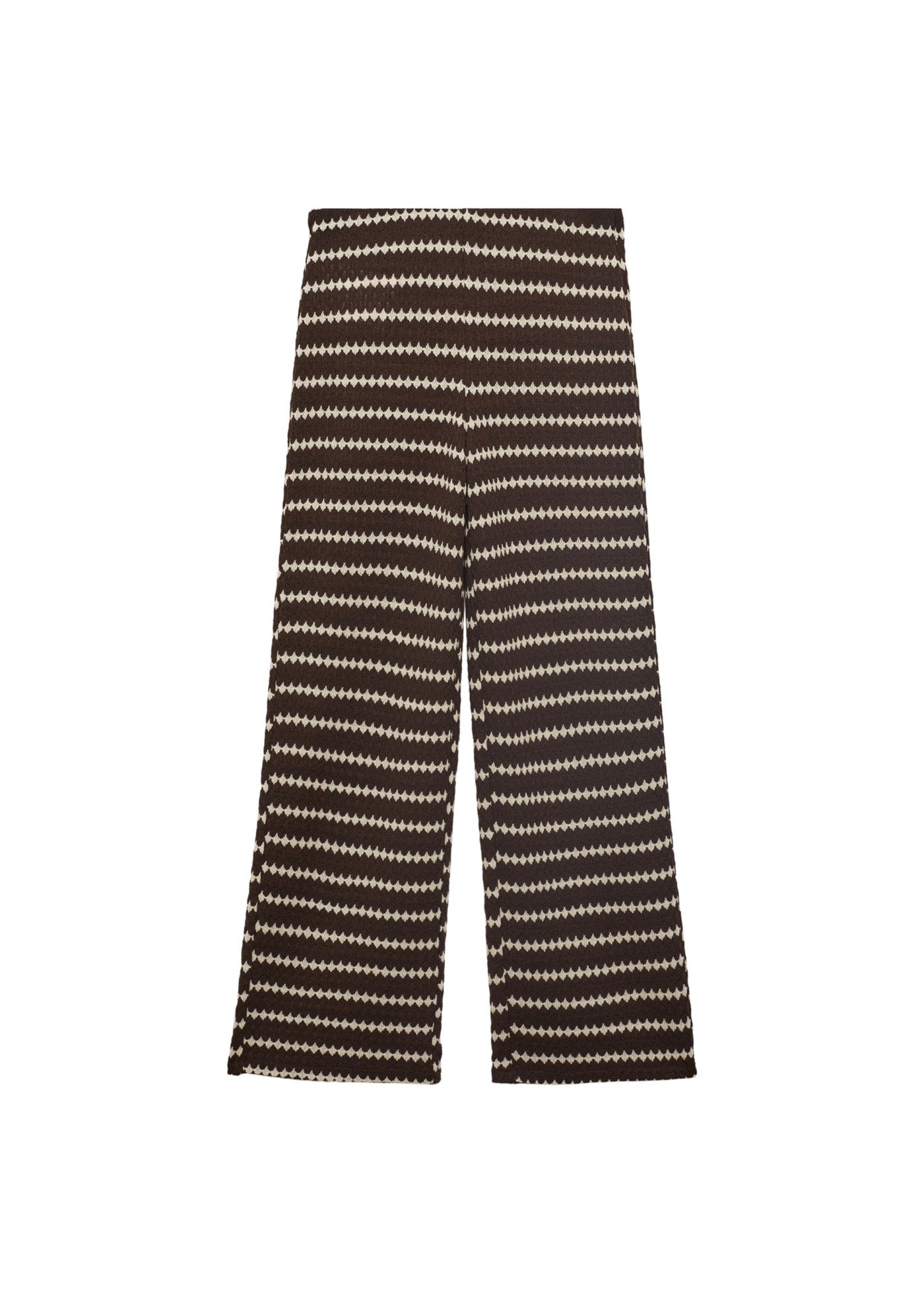 Pantalon Maille En Imprimé Géométrique