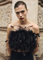 Top Bandeau Plumes
