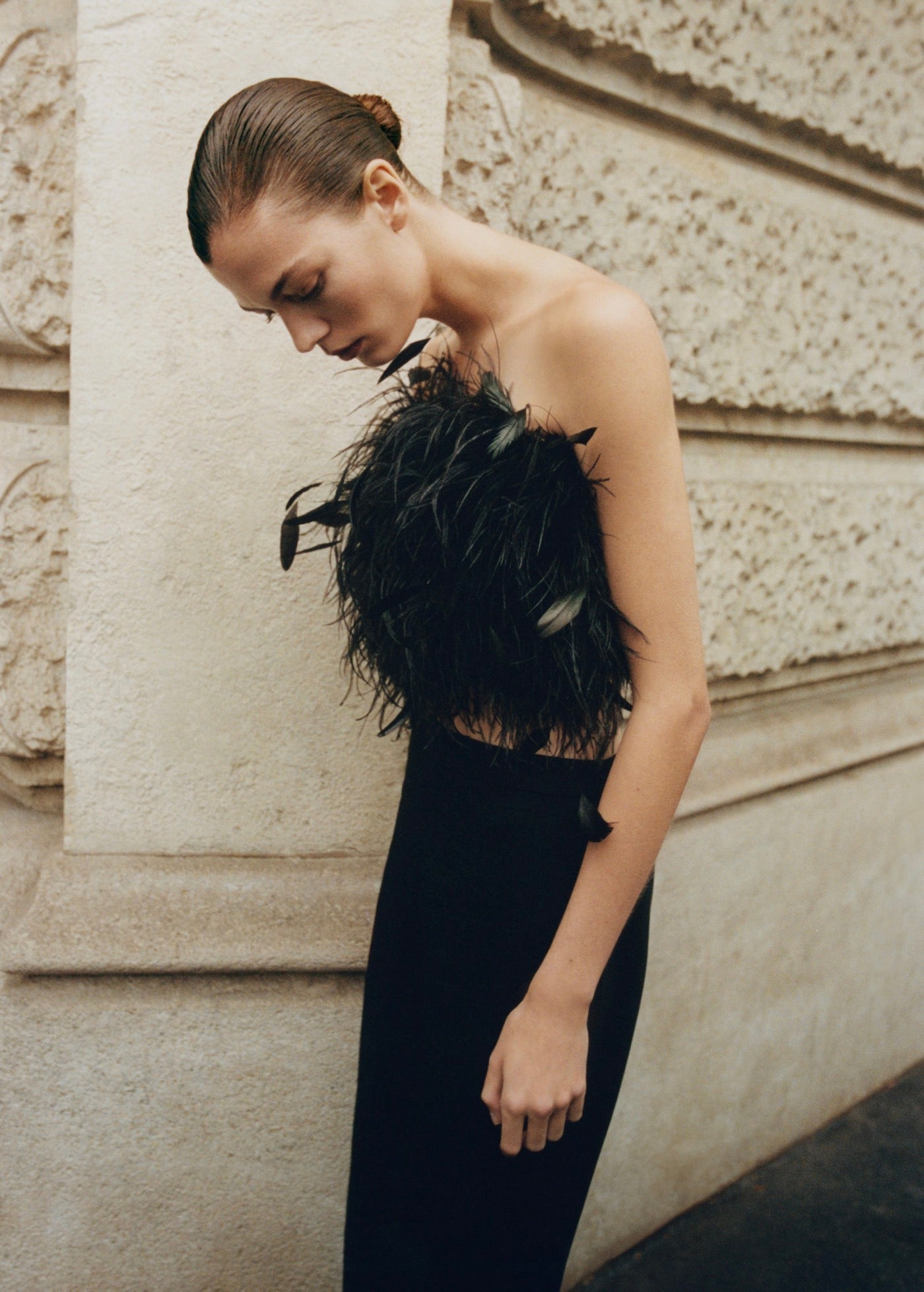 Top Bandeau Plumes