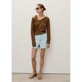 Short En Jean Taille Haute Coupe Mom