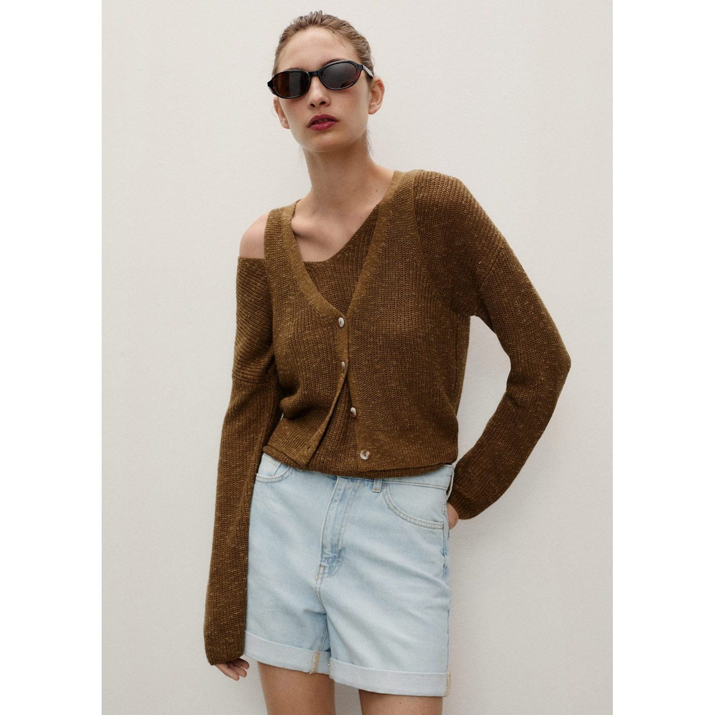 Short En Jean Taille Haute Coupe Mom