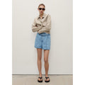 Short En Jean Paperbag Avec Ceinture