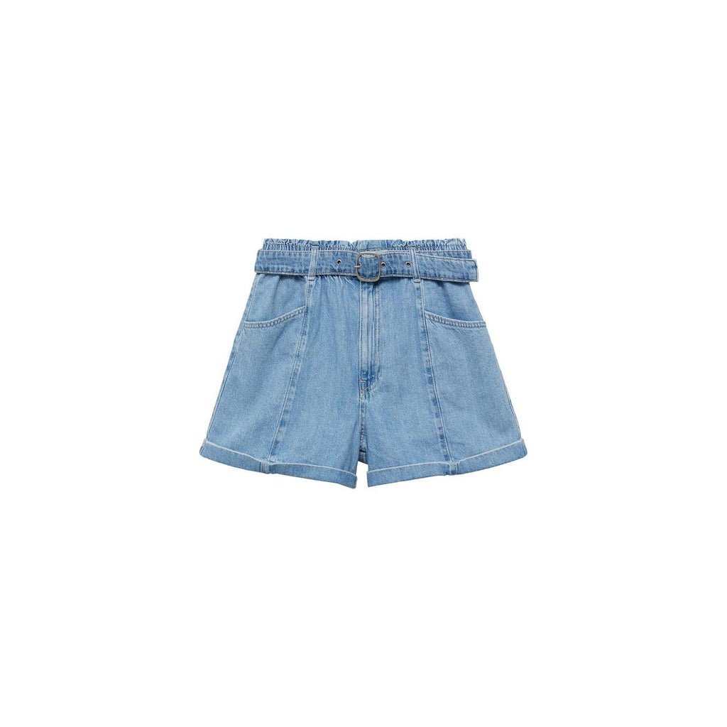 Short En Jean Paperbag Avec Ceinture