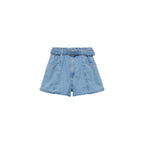 Short En Jean Paperbag Avec Ceinture