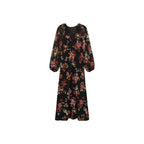 Robe Florale Manches Bouffantes