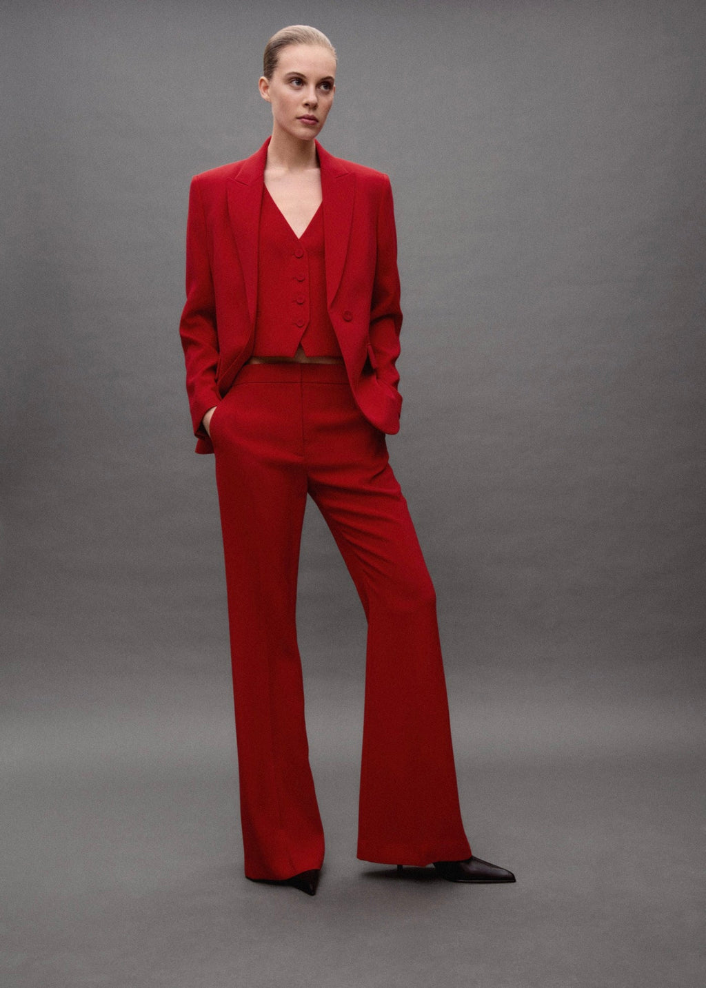 Wideleg Suit Trousers