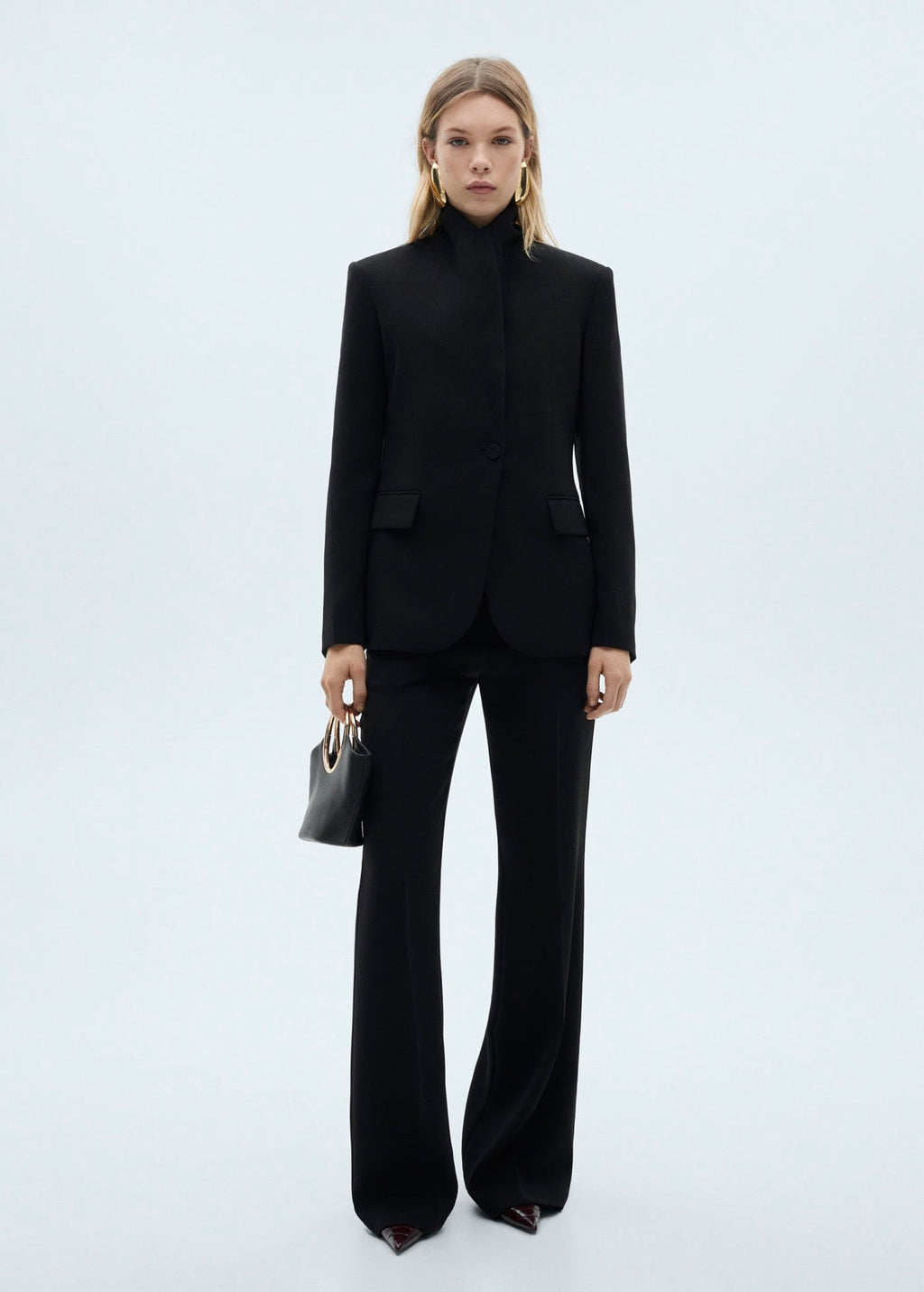 Wideleg Suit Trousers
