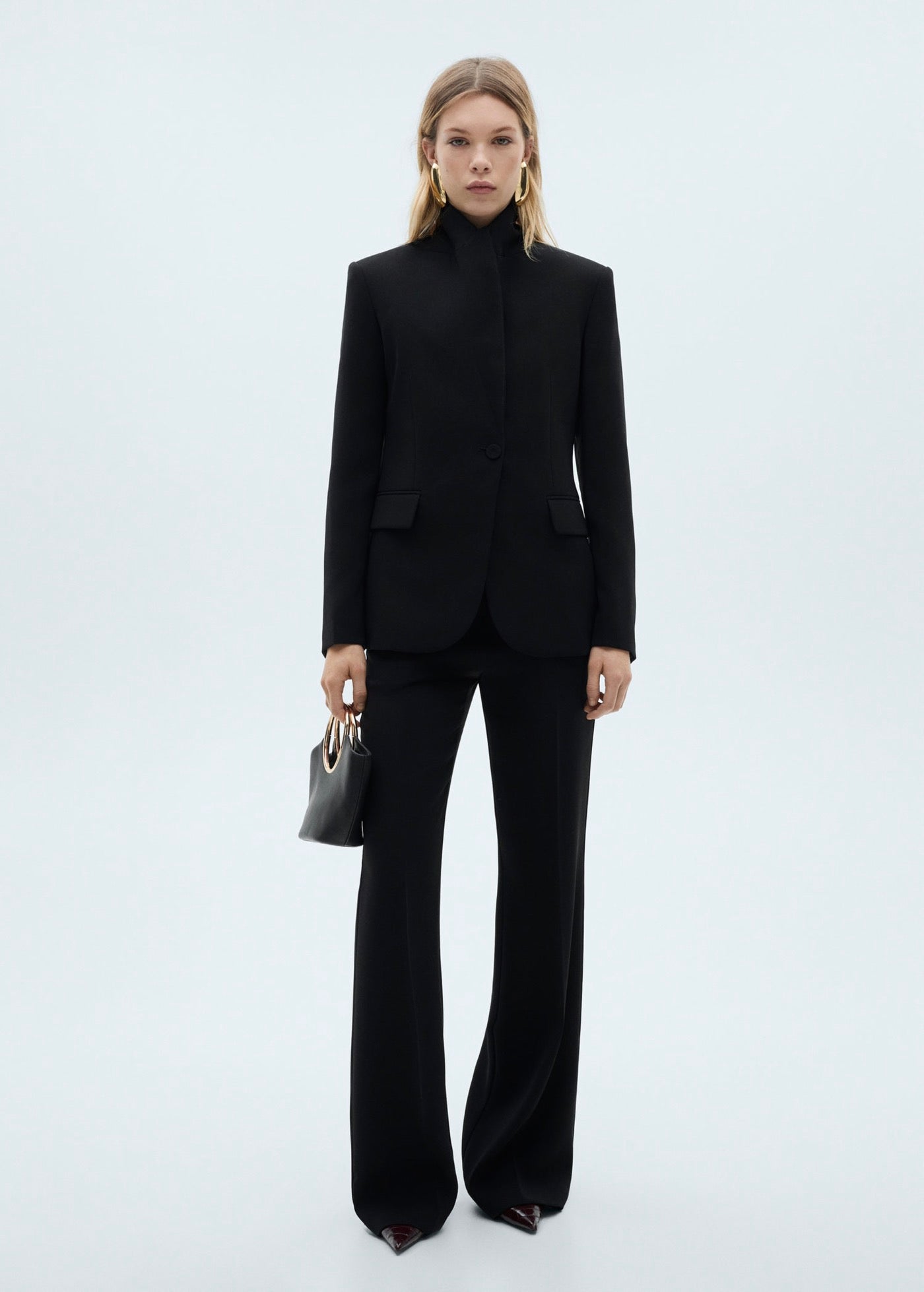 Wideleg Suit Trousers