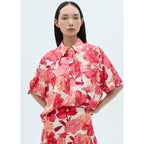 Chemise Poches En Imprimé Fleuri