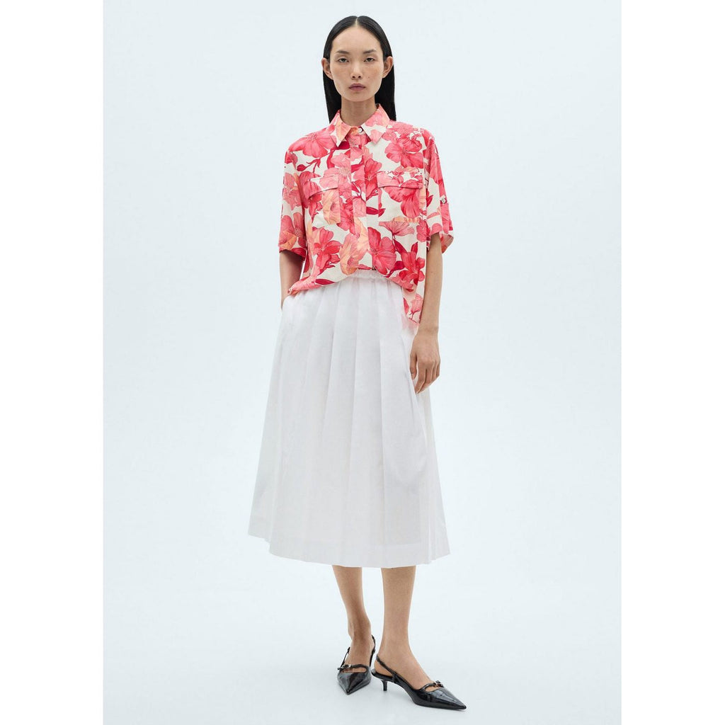 Chemise Poches En Imprimé Fleuri