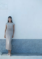 Robe En Maille Finition Brillante
