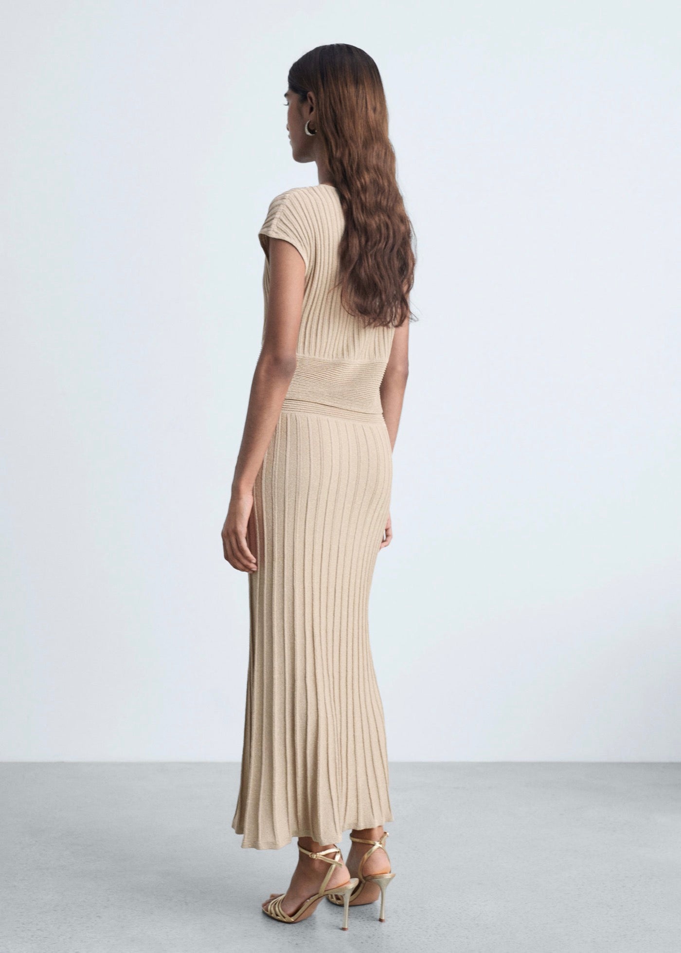 Robe En Maille Finition Brillante