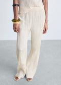Pantalon Droit Plissé