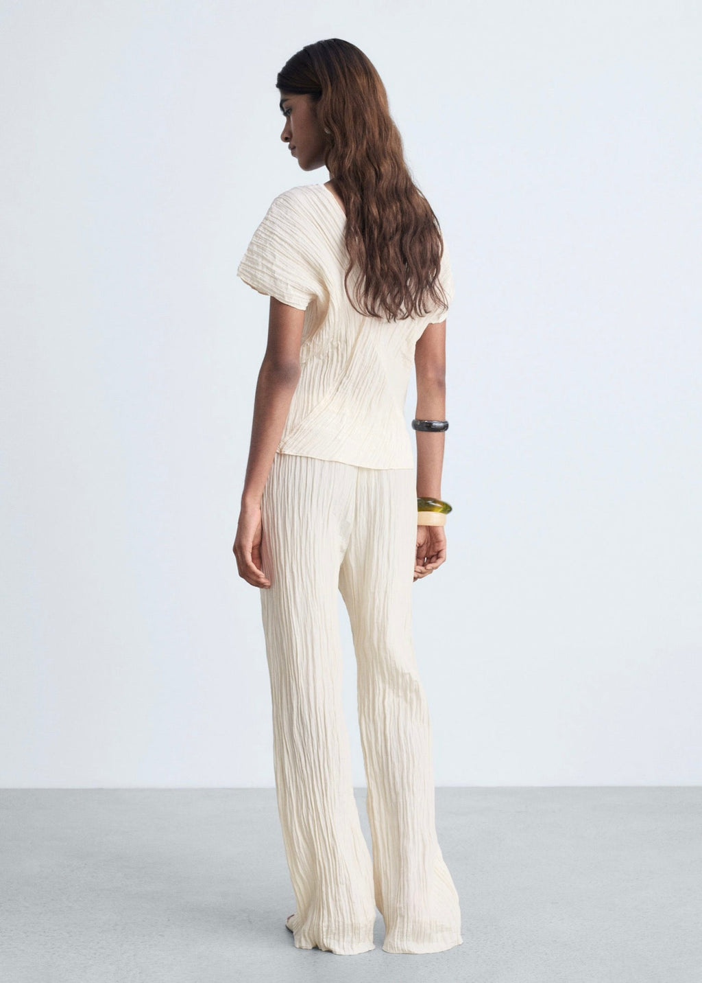 Pantalon Droit Plissé