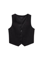 Gilet De Costume À Fines Rayures