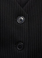 Gilet De Costume À Fines Rayures